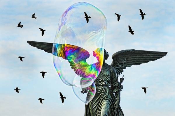 Photograph Mitchell Funk Bubble Angel on One Eyeland